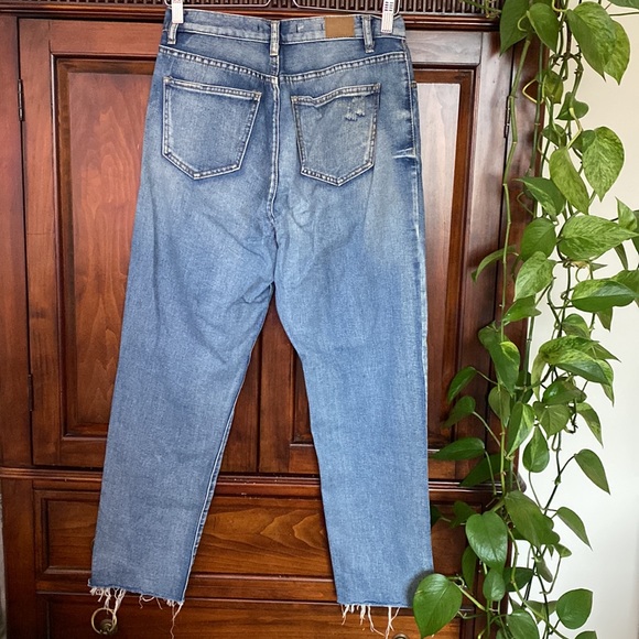 Bluenotes straight fit high rise festival distressed raw hem jeans - Picture 2 of 13